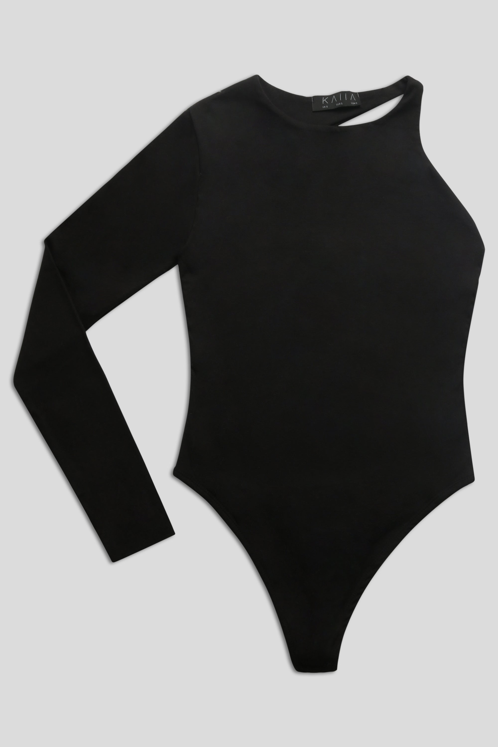 NiiHai Black Shapewear One-Shoulder Bodysuit