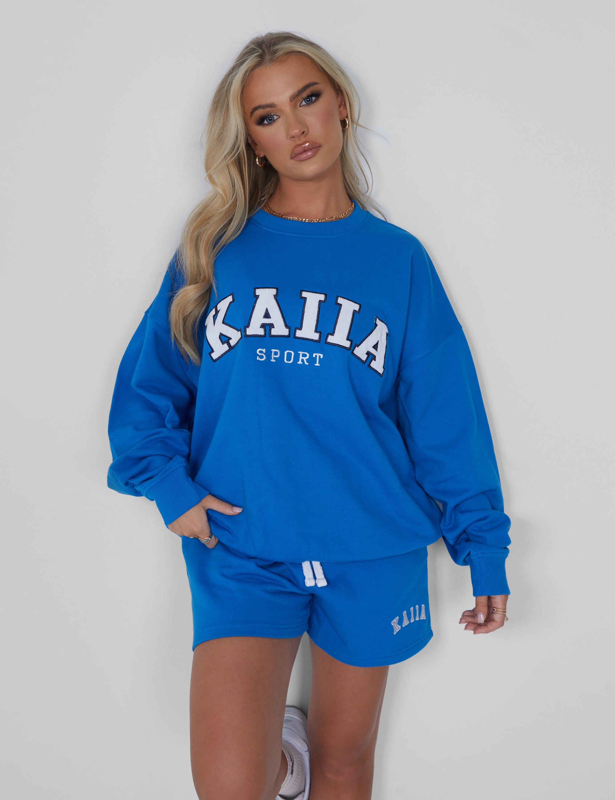 Kaiia Oversized Sweatshirt Cobalt Blue