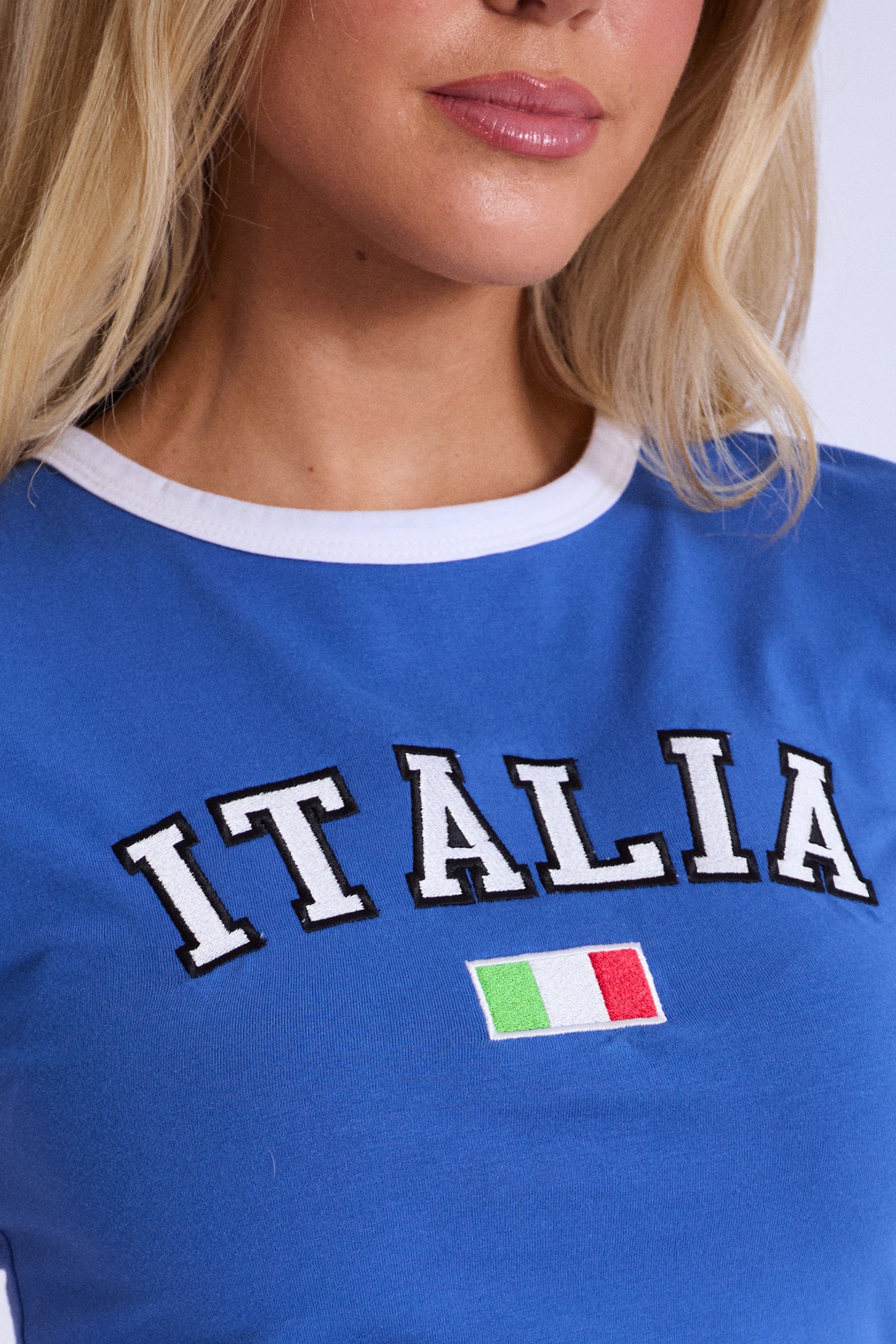 Kaiia Italia Baby Tee Blue