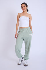 Kaiia Design Bubble Logo Cuffed Joggers Sage Green