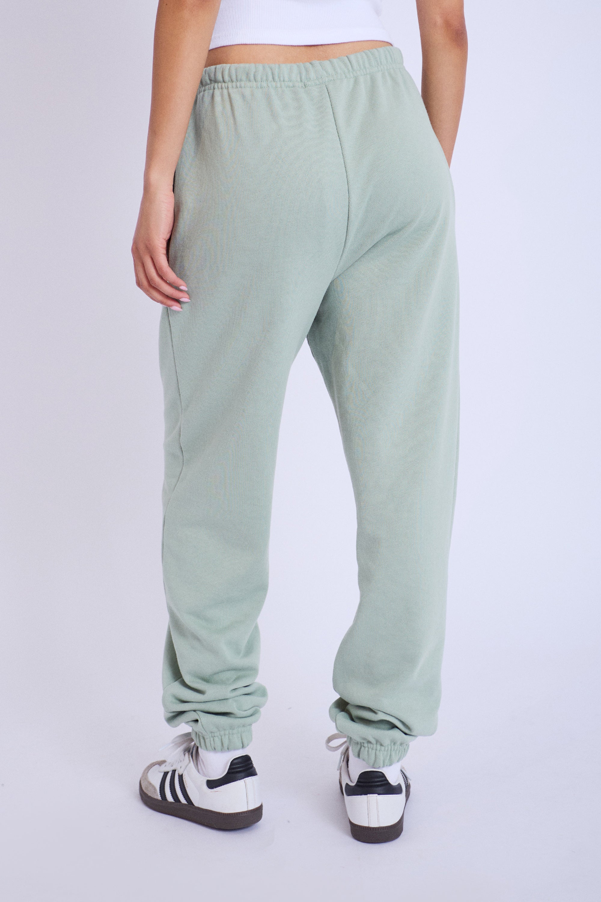 Kaiia Design Bubble Logo Cuffed Joggers Sage Green