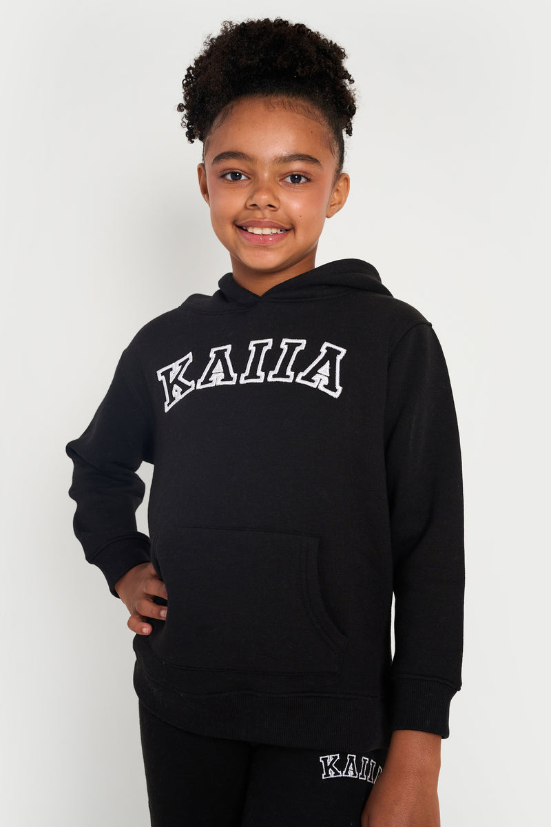 Kaiia Kids Hoodie Black & White