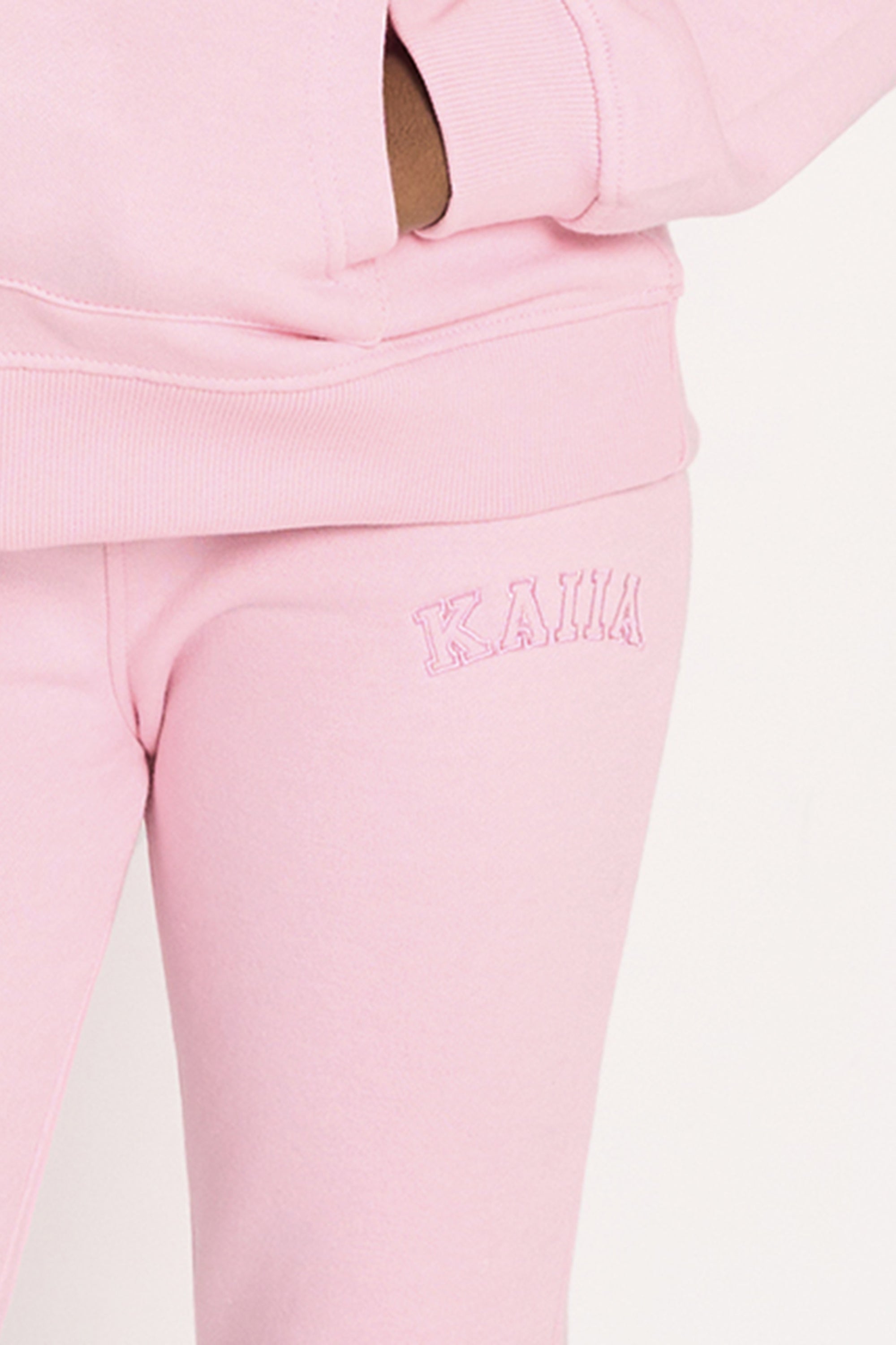 Kaiia Kids Cuffed Joggers Pink