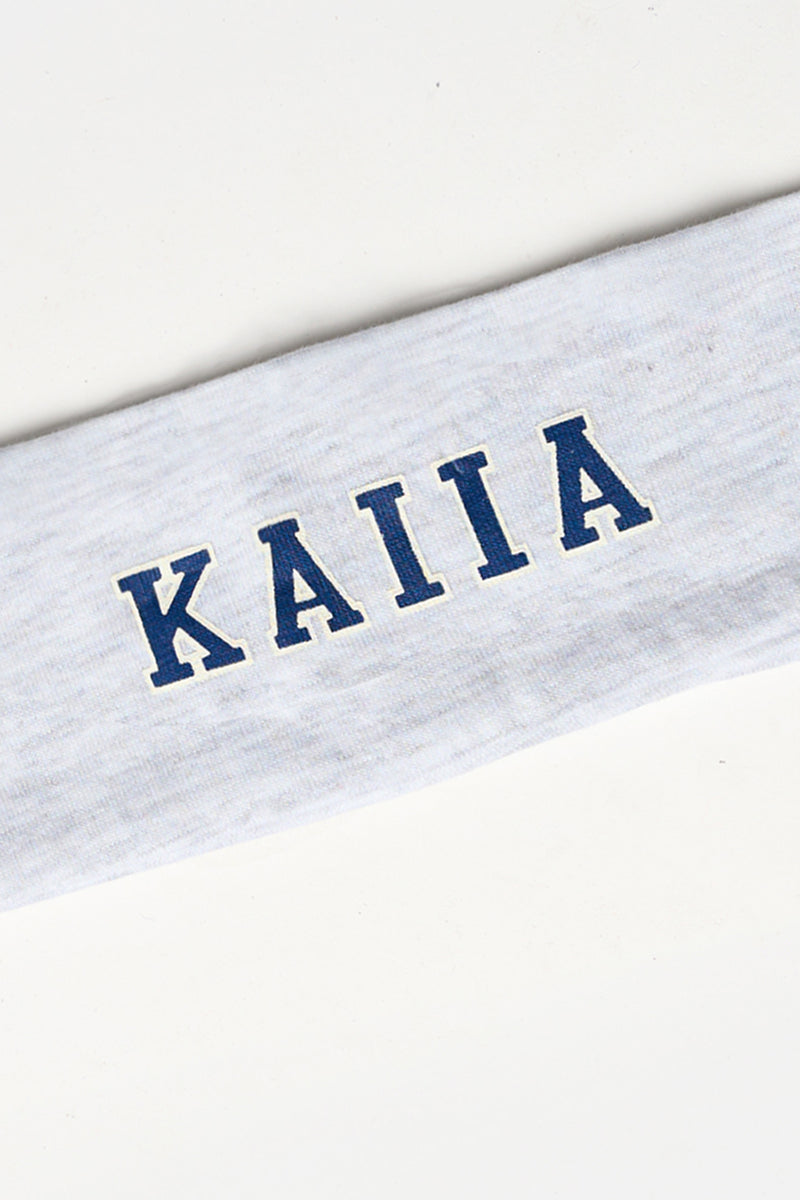 Kaiia Logo Headband Light Grey Marl