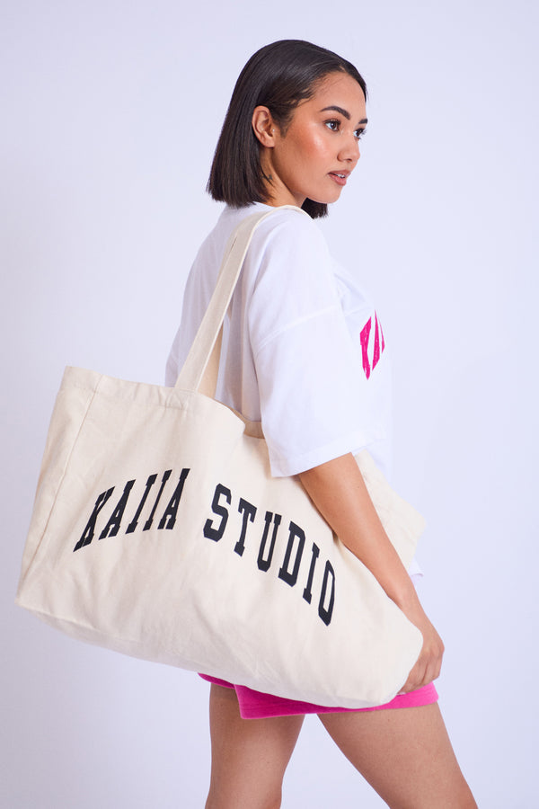 Kaiia Studio Tote Bag Cream & Black