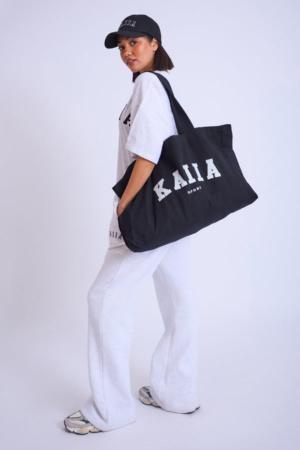 Kaiia Sport Tote Bag Black & White