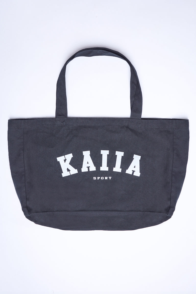 Kaiia Sport Tote Bag Black & White