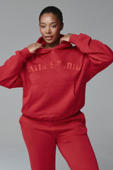 Kaiia Studio Oversized Hoodie Red