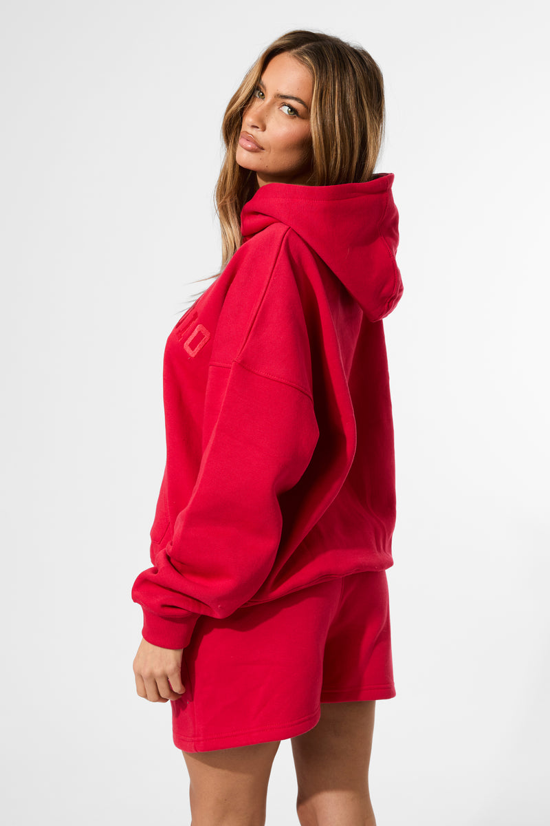 Kaiia Studio Oversized Hoodie Red