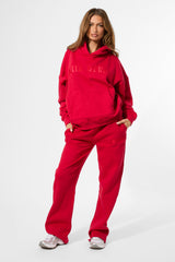 Kaiia Studio Oversized Hoodie Red