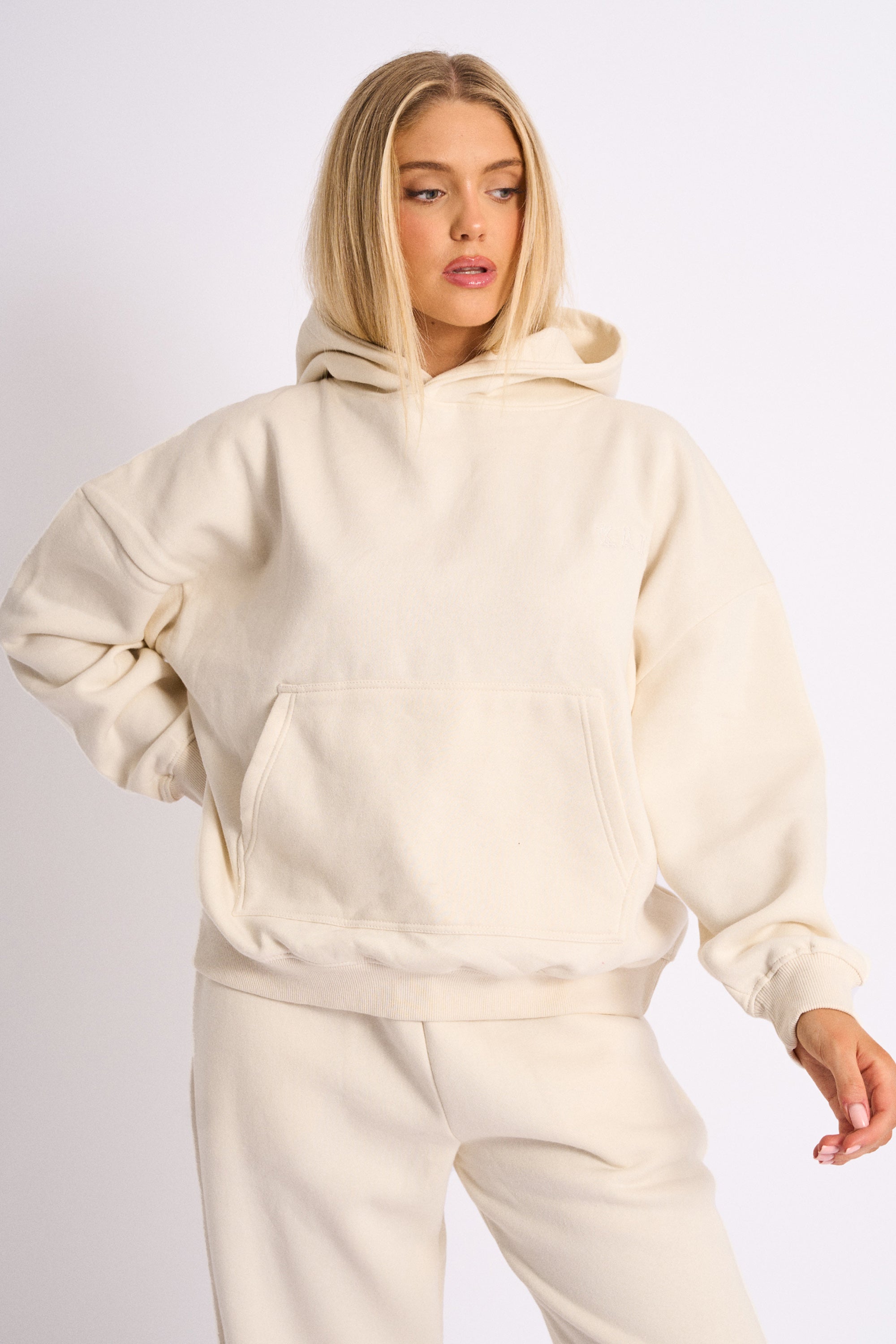 Cream oversized hoodie online