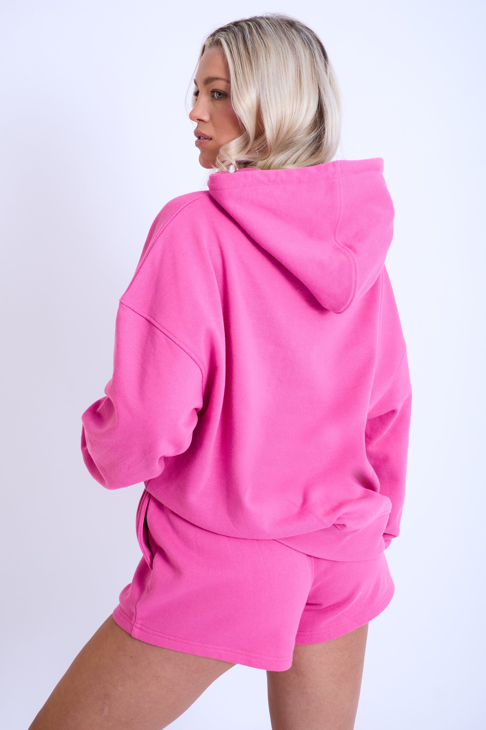 Hot pink hoodie womens hotsell