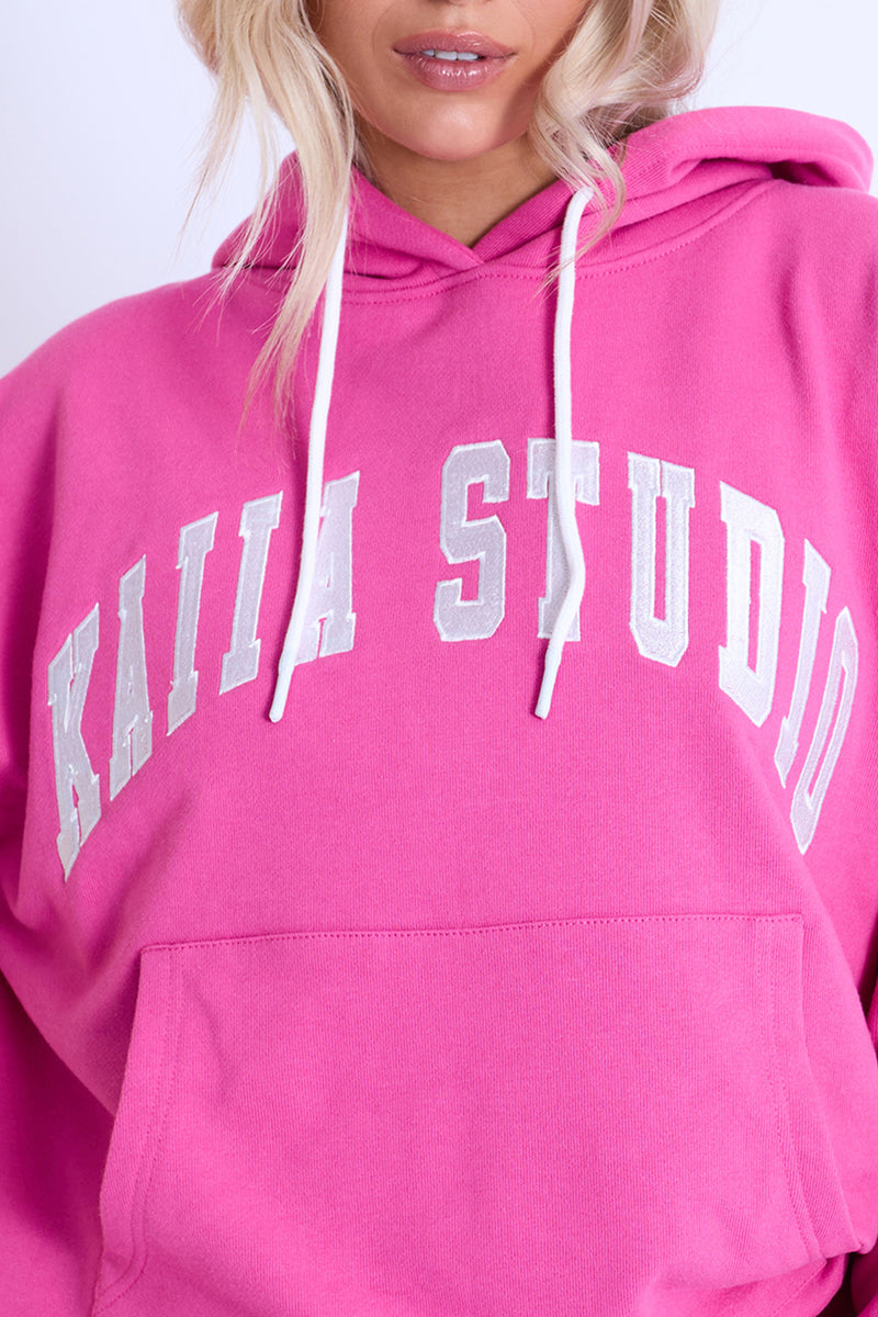 Kaiia Studio Oversized Hoodie Hot Pink