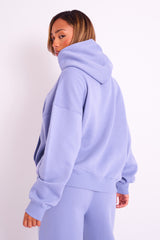 Kaiia Slogan Oversized Hoodie Ultra Violet