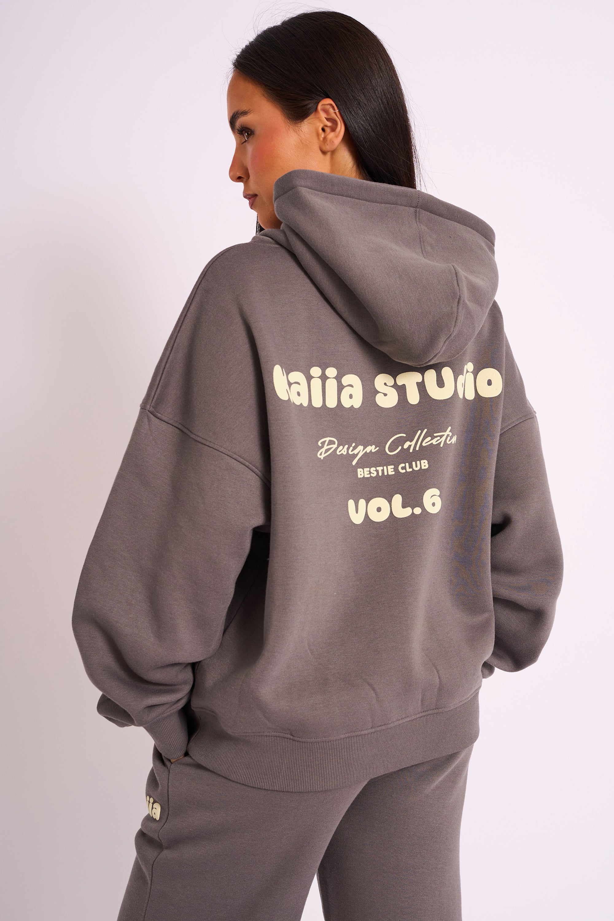 Kaiia Studio Oversized Hoodie Dark Grey