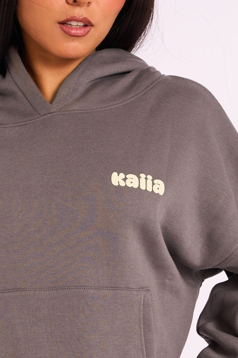 Kaiia Studio Oversized Hoodie Dark Grey