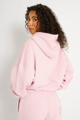 Kaiia Studio Script Logo Oversized Hoodie Pink Chai