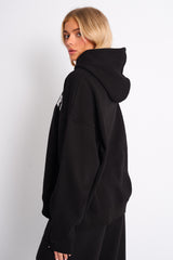 Kaiia Sport Oversized Hoodie Black & White