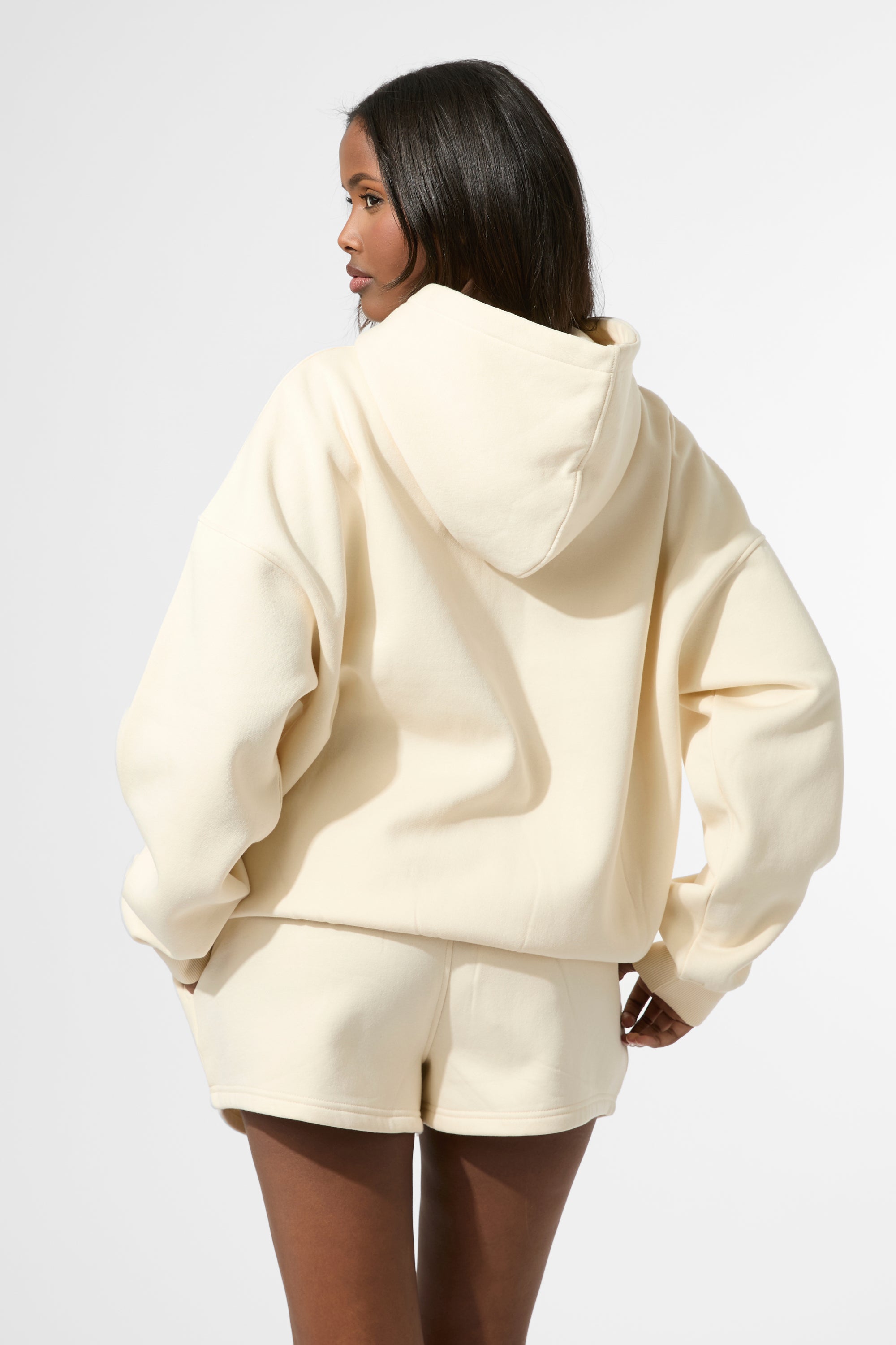 Kaiia KTL Logo Oversized Hoodie Buttercream