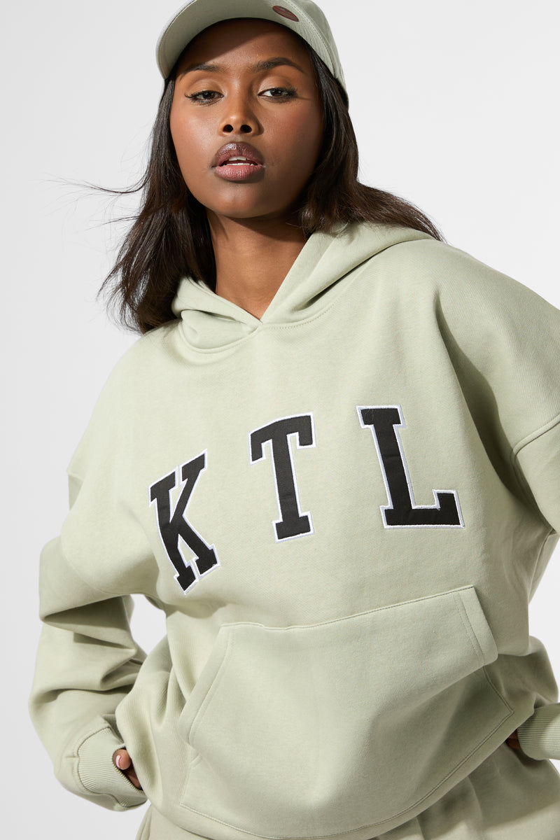 Kaiia KTL Logo Oversized Hoodie Sage