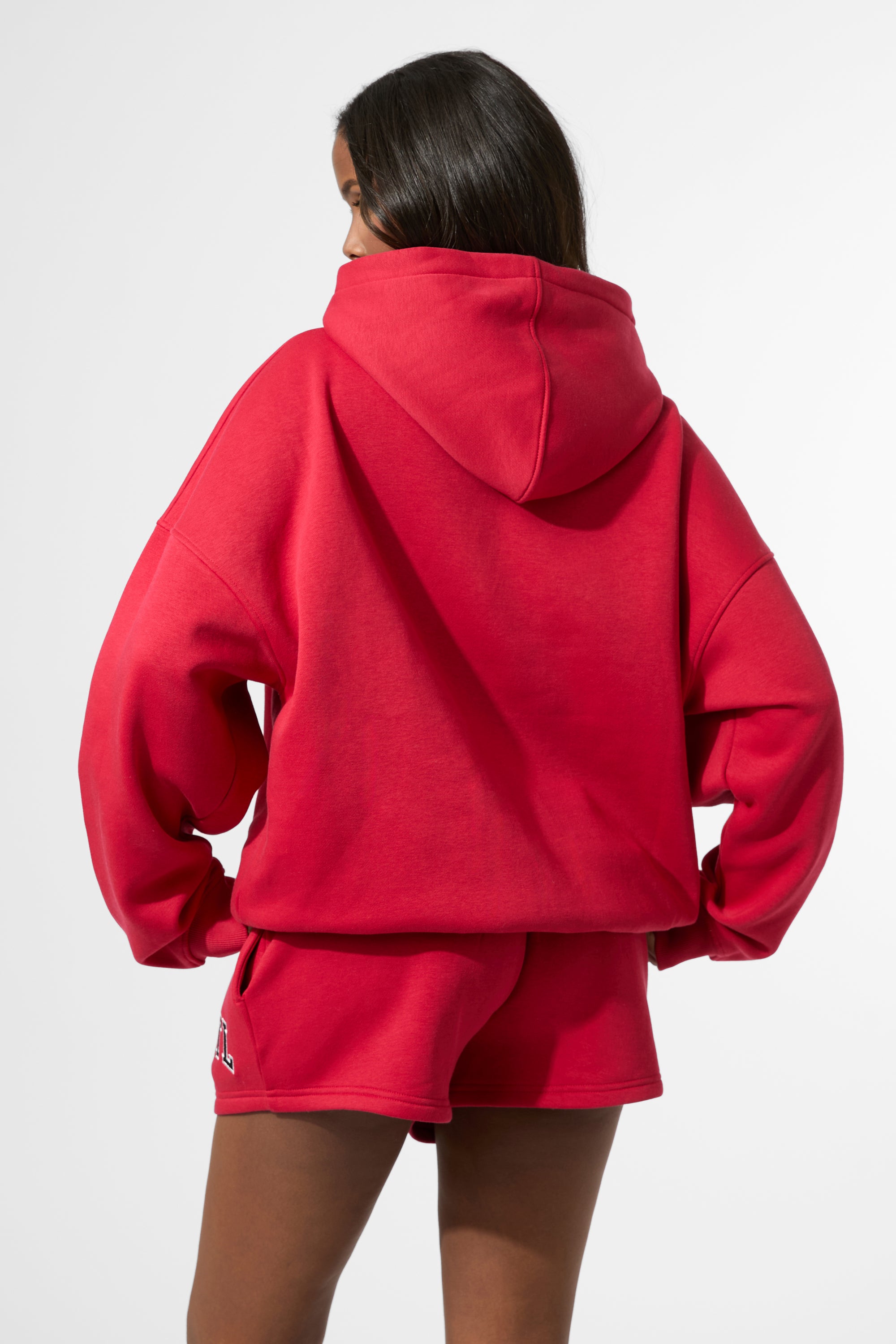 Kaiia KTL Logo Oversized Hoodie Red