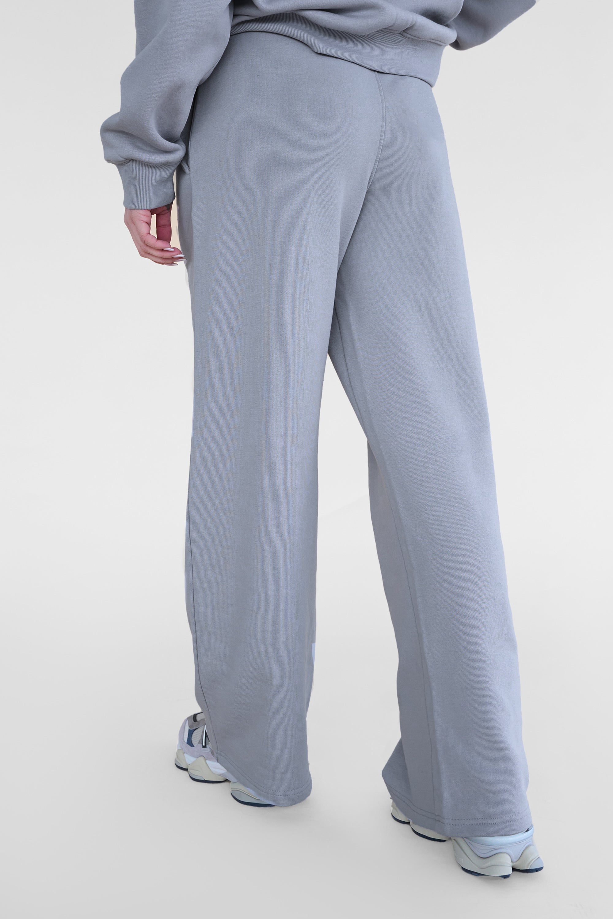 Kaiia Studio Baggy Wide Leg Sweat Pants Grey