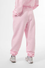 Kaiia Logo Cuffed Joggers Baby Pink