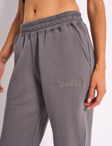 Kaiia Logo Straight Leg Joggers Slate Grey