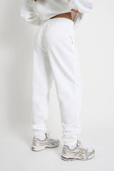 Kaiia Logo Cuffed Joggers Cream