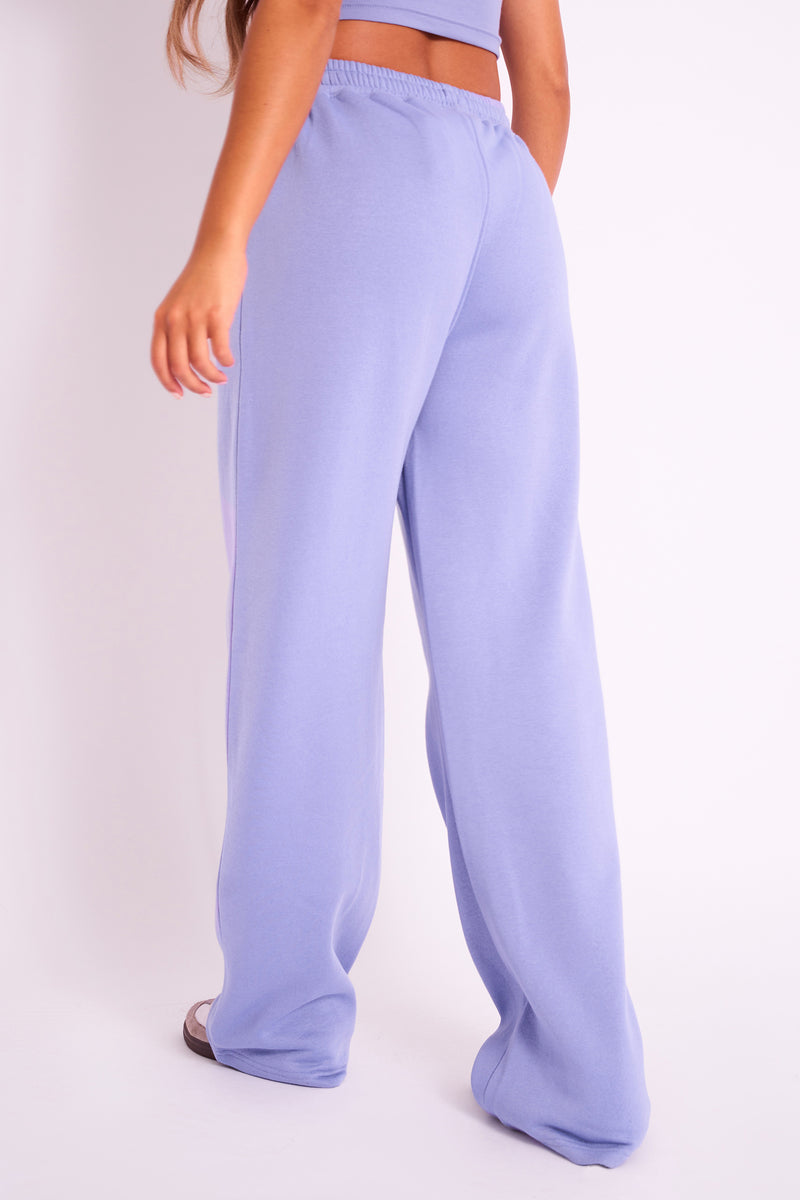 Kaiia Logo Wide Joggers Ultra Violet