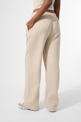 Kaiia KTL Logo Wide Leg Joggers Truffle