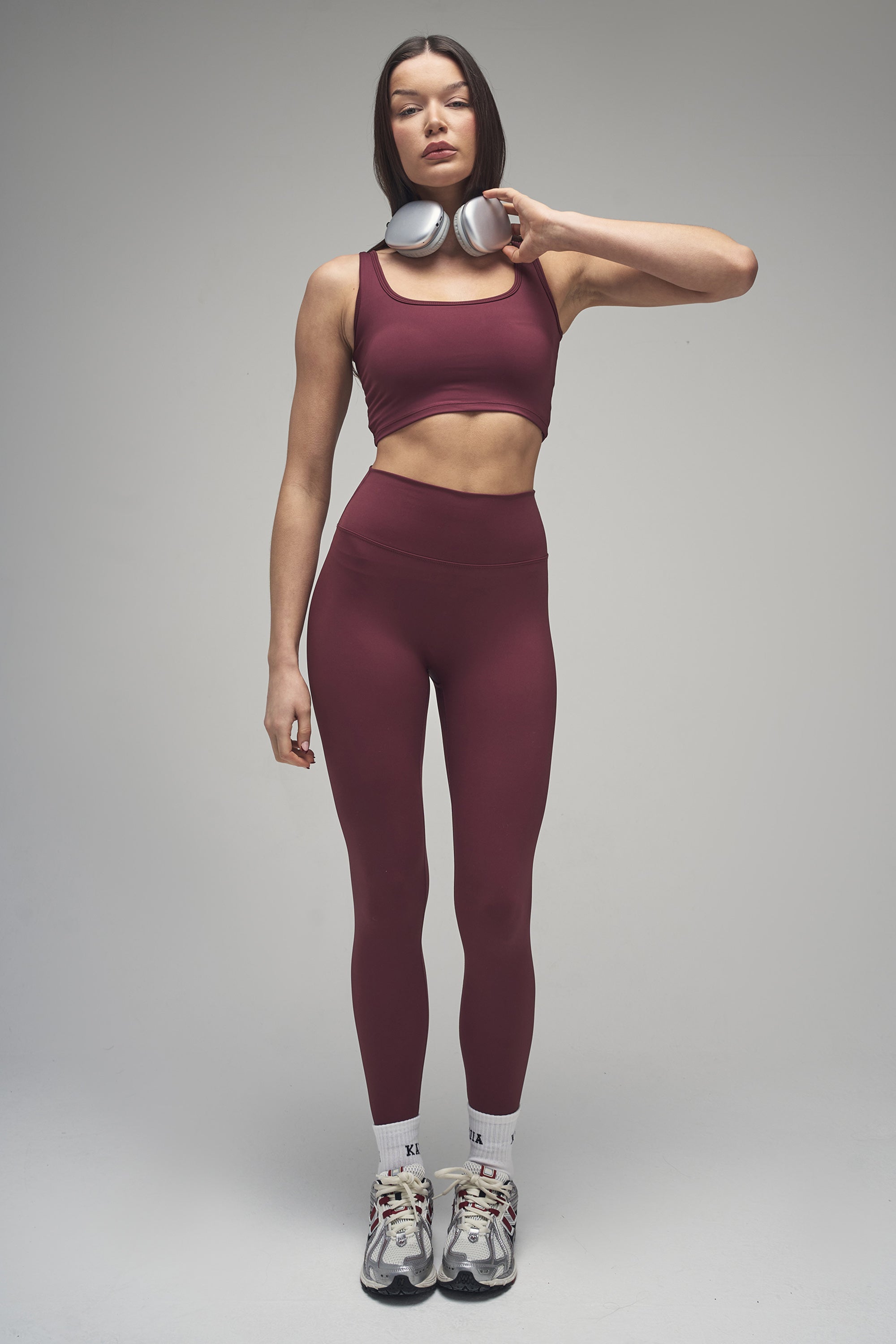 Kaiia Sculpt Leggings Burgundy