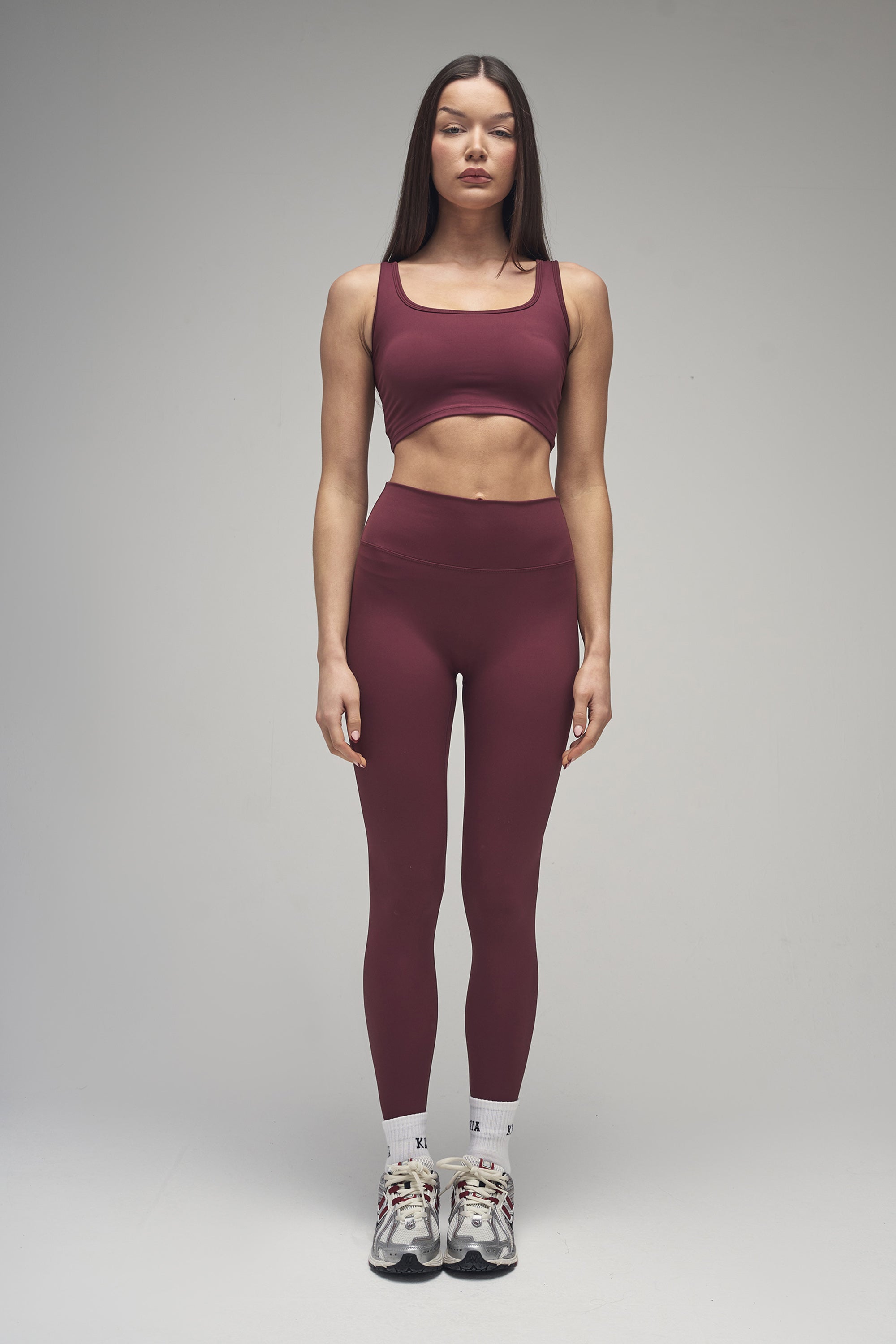 Kaiia Sculpt Leggings Burgundy