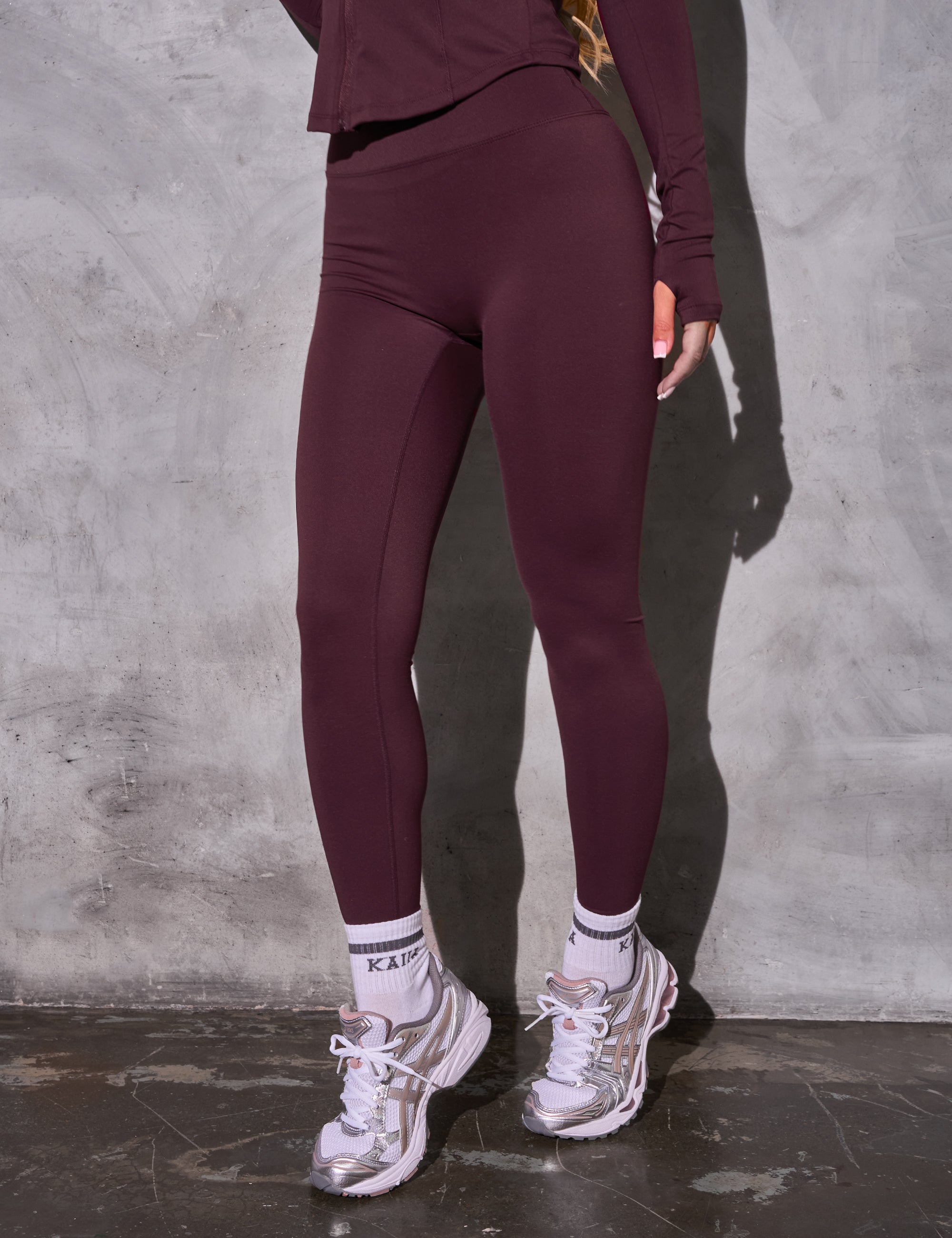 Kaiia Sculpt Leggings Burgundy