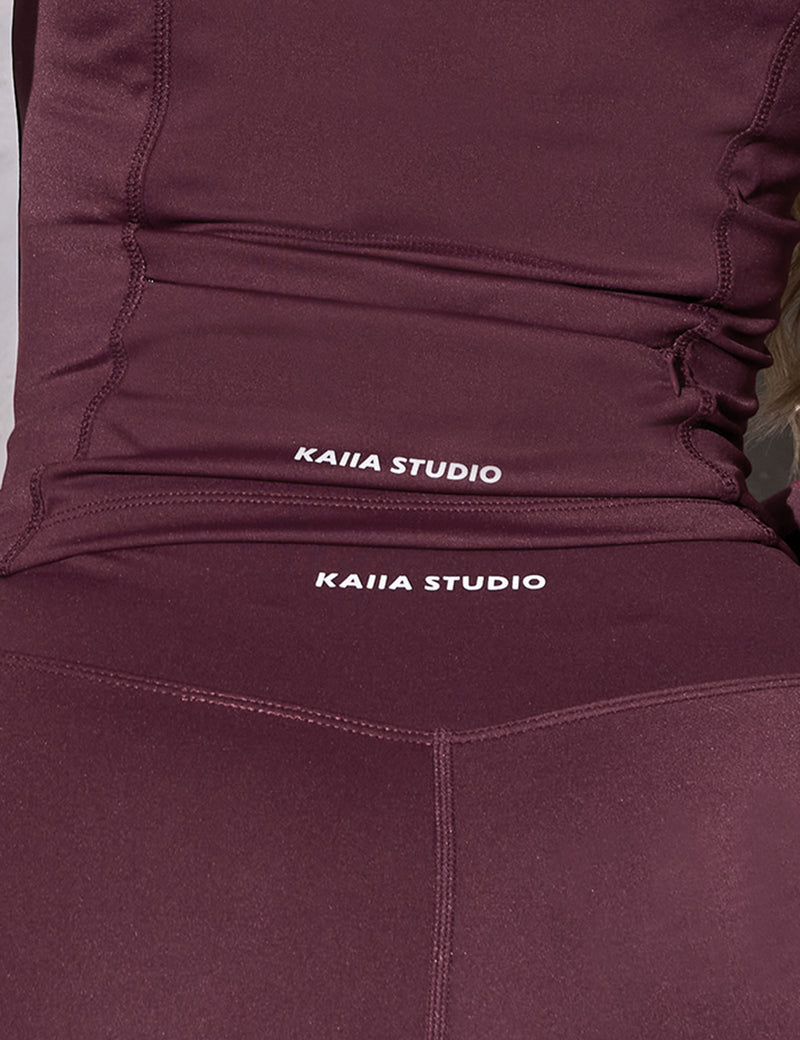 Kaiia Sculpt Leggings Burgundy