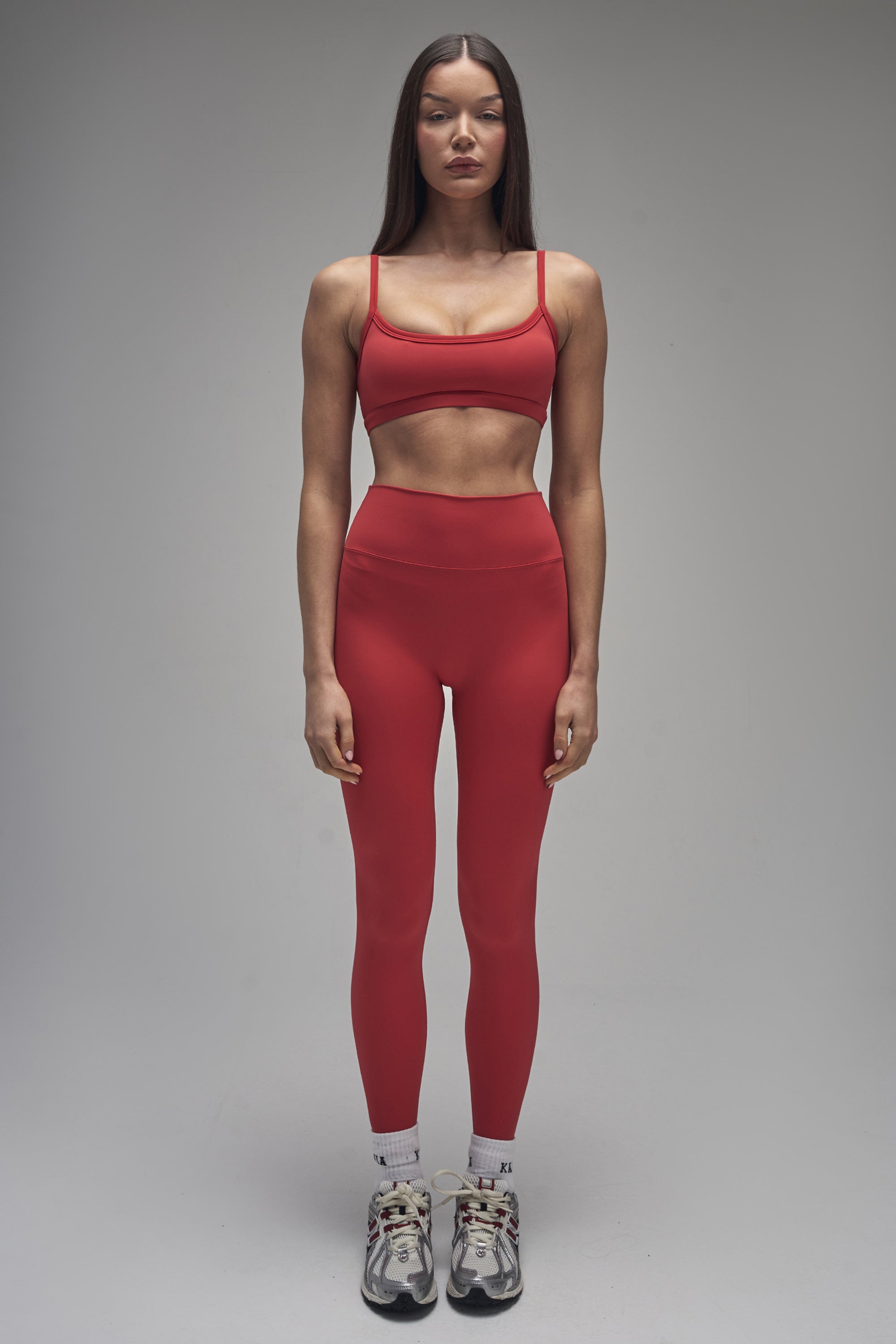 Kaiia Sculpt Leggings Red