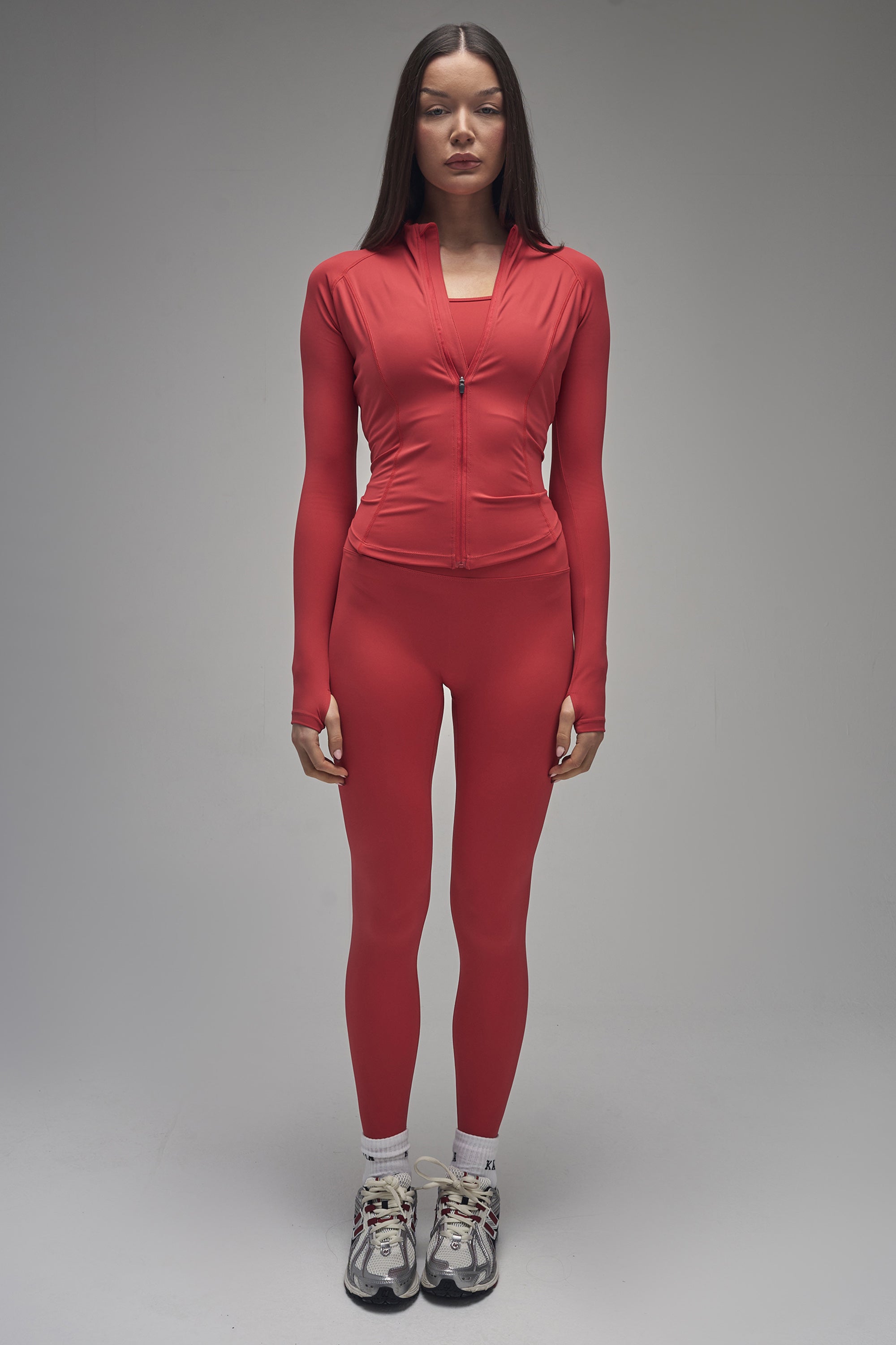 Kaiia Sculpt Leggings Red