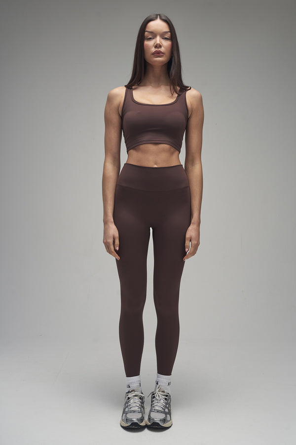 Kaiia Sculpt Leggings Chocolate