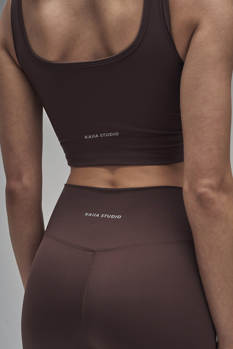 Kaiia Sculpt Leggings Chocolate