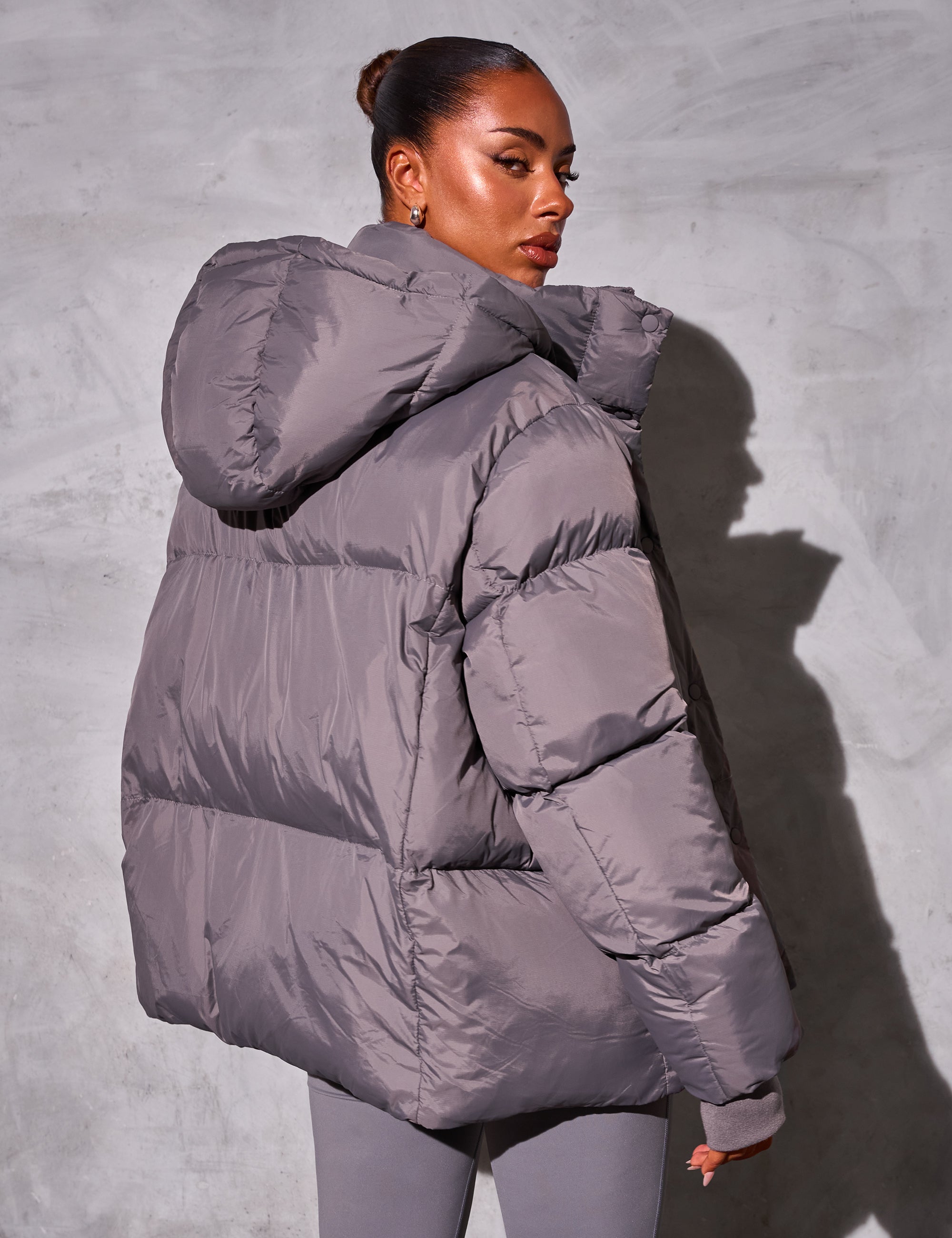 Oversized down coat womens on sale