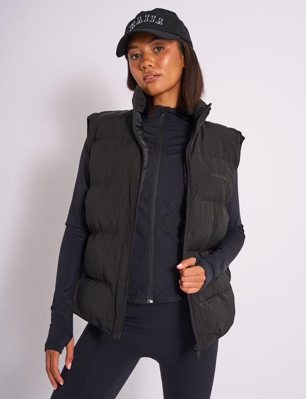 Kaiia Studio Padded Gilet Black