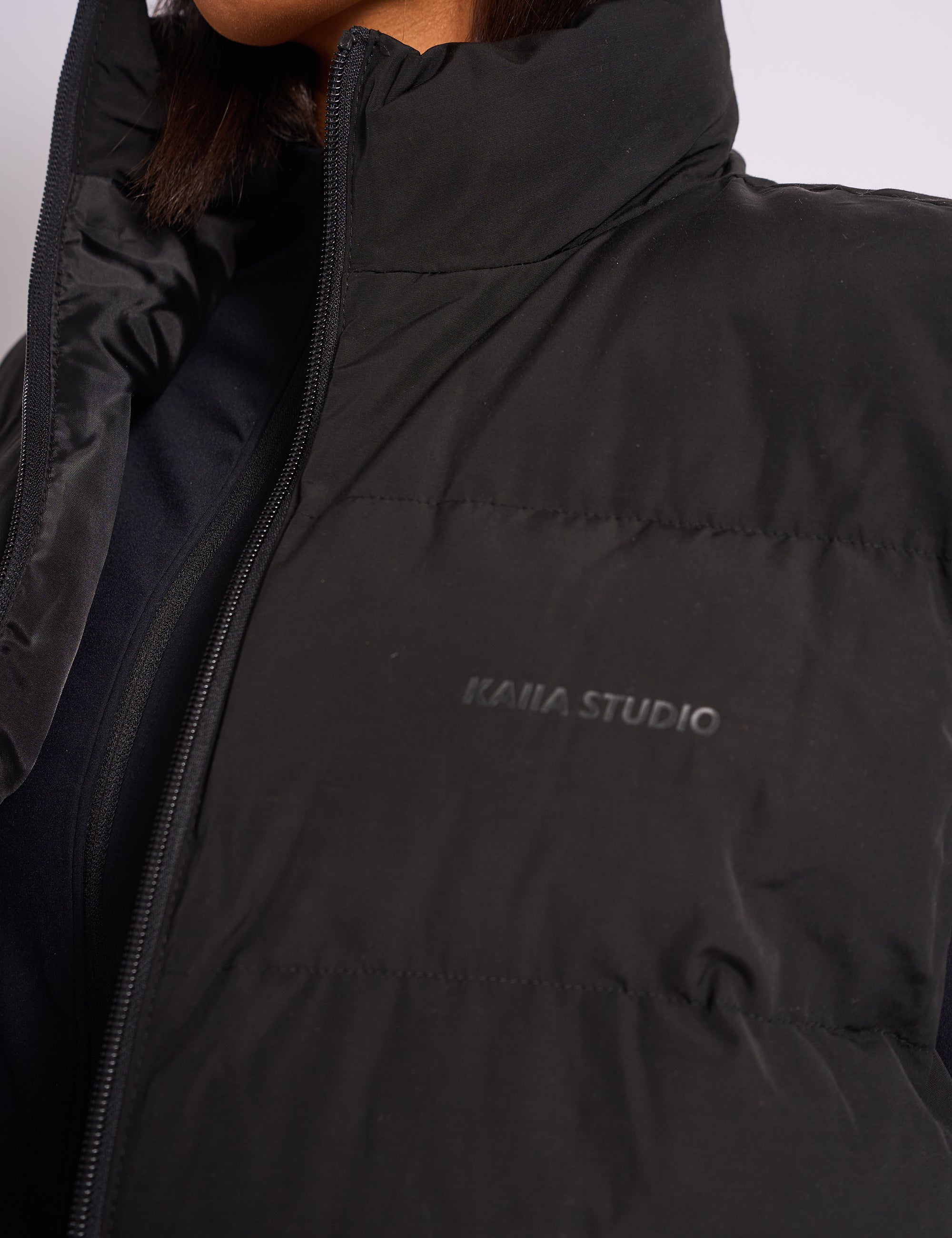 Kaiia Studio Padded Gilet Black