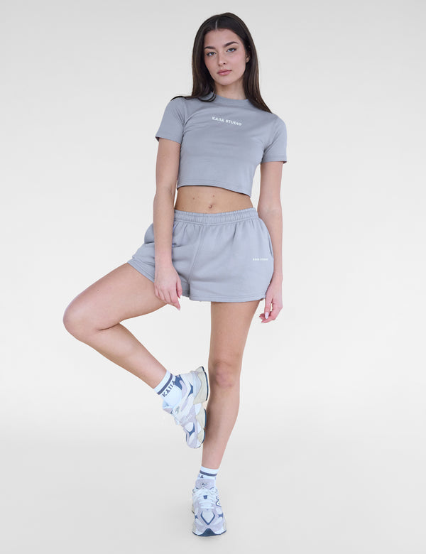 Kaiia Studio Mini Sweat Shorts Grey