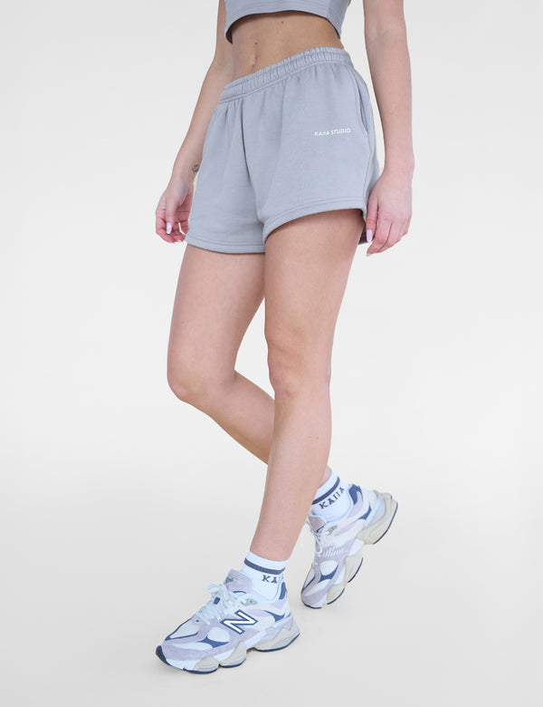 Kaiia Studio Mini Sweat Shorts Grey