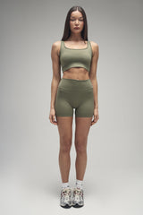 Kaiia Sculpt Shorts Khaki