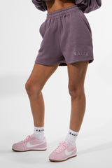 Kaiia Logo Sweat Shorts Elderberry