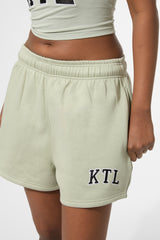 Kaiia KTL Logo Sweat Shorts Sage