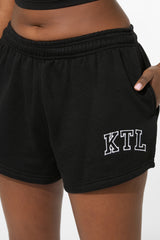 Kaiia KTL Logo Mini Sweat Shorts Black