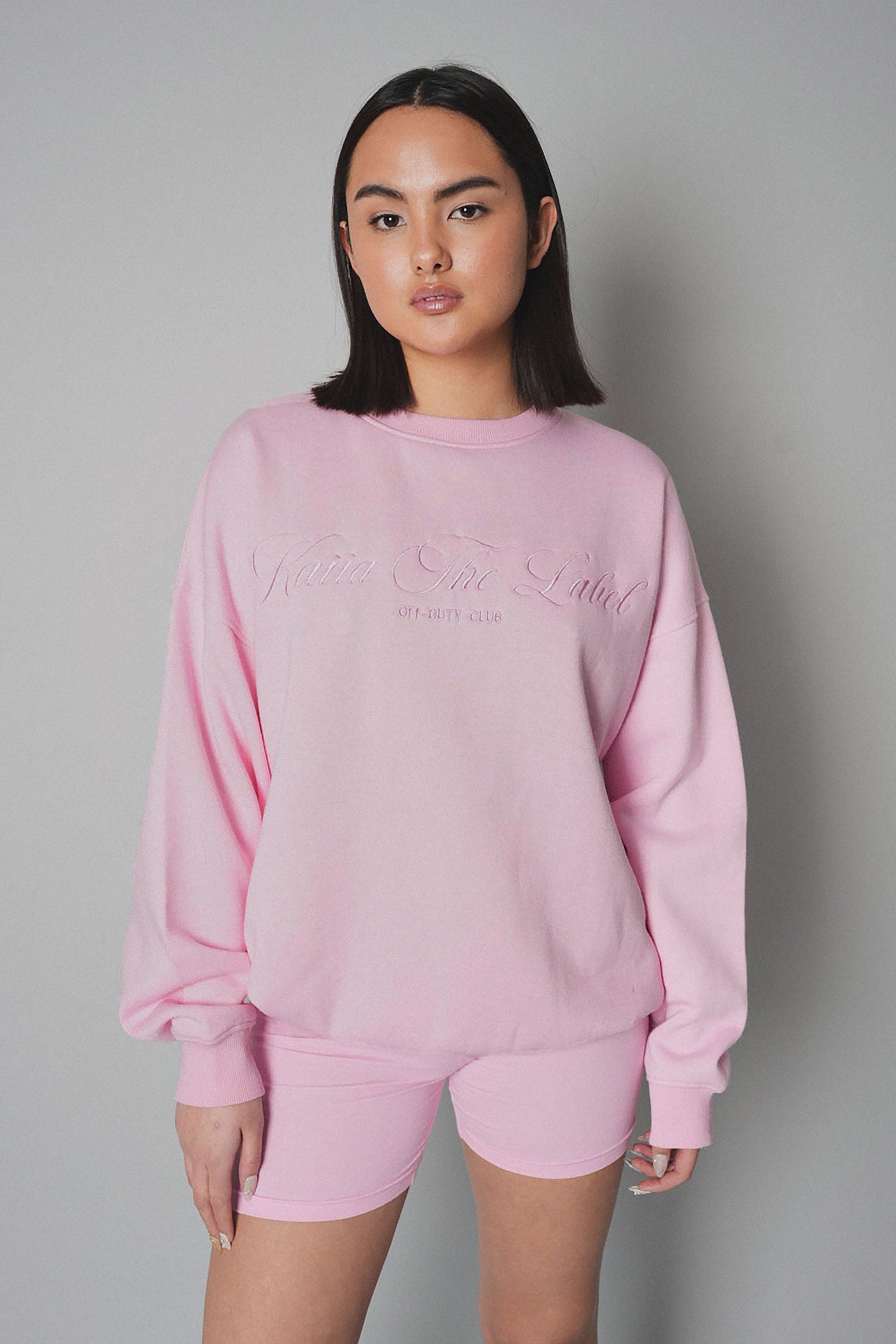 Kaiia the Label Logo Sweatshirt Pink