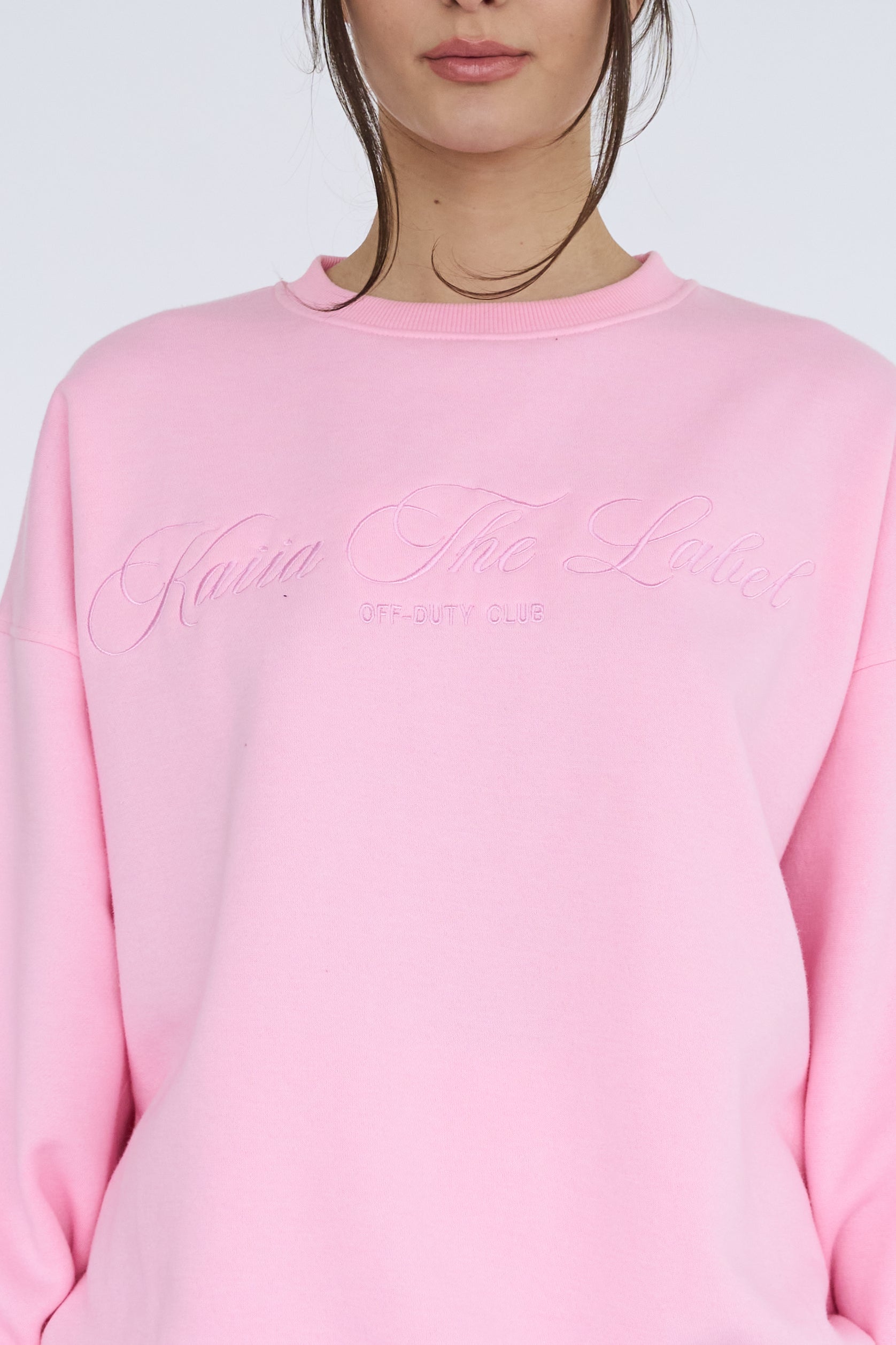 Kaiia the Label Logo Sweatshirt Pink